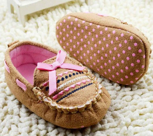 Lovely Brown Casual Infant Baby Shoes