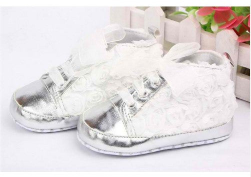 Infant Rose Flower Soft Sole Girl Shoes